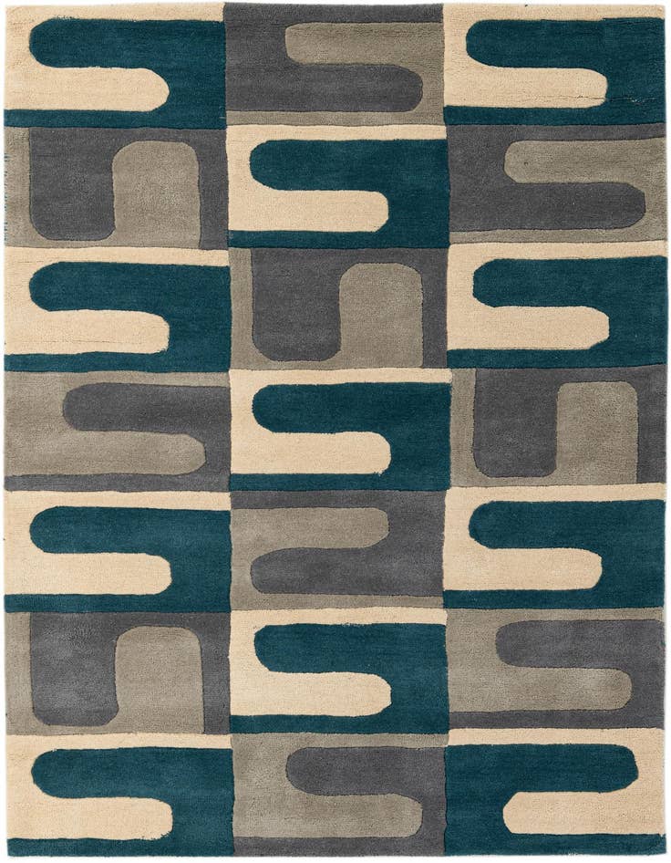 Detail image of 5' 1 x 8' Luna Wool Rug