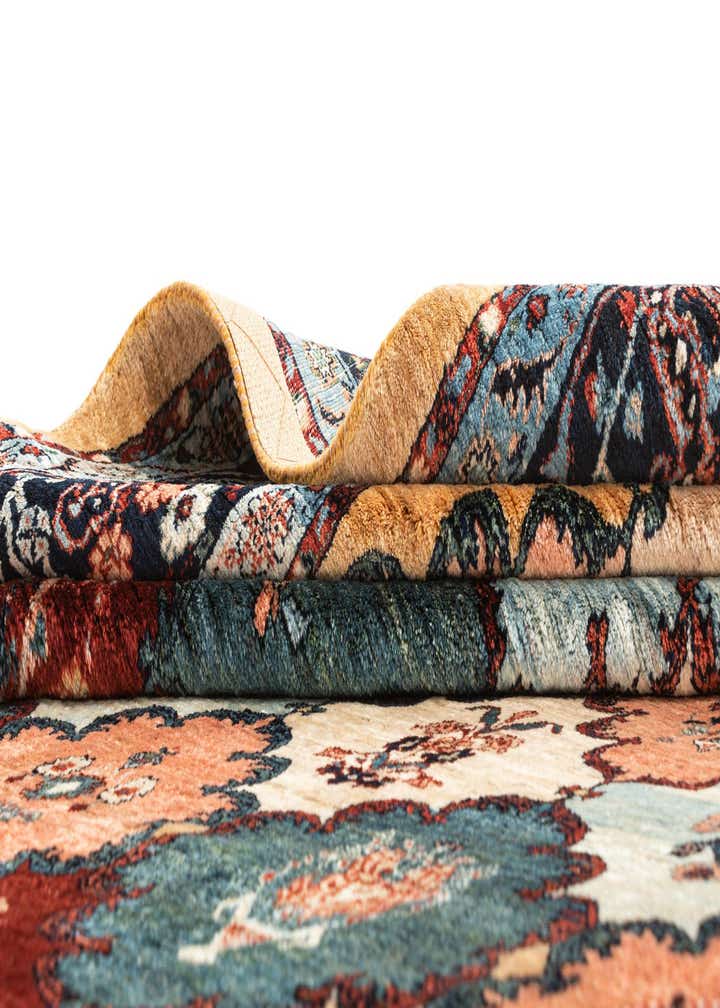 6' 9 x 9' 8 Hand Knotted Luribaft Rug