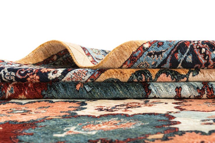 Detail image of 6' 9 x 9' 8 Hand Knotted Luribaft Rug