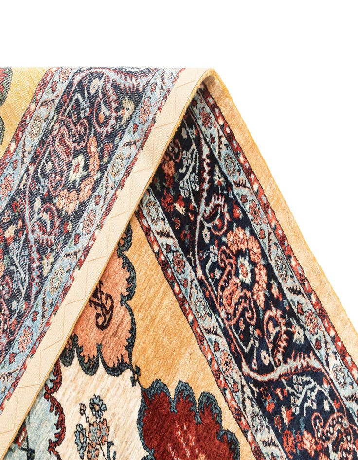 Detail image of 6' 9 x 9' 8 Hand Knotted Luribaft Rug