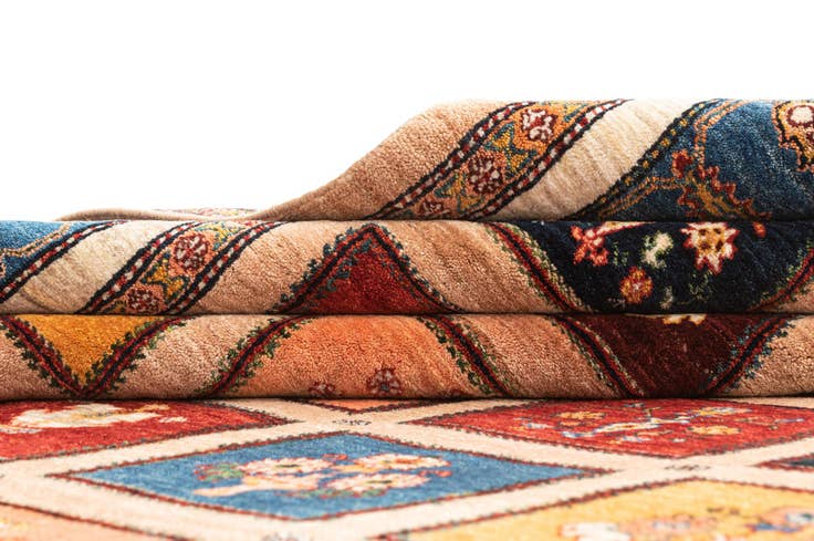 Detail image of 8' 9 x 11' 5 Hand Knotted Luribaft Rug