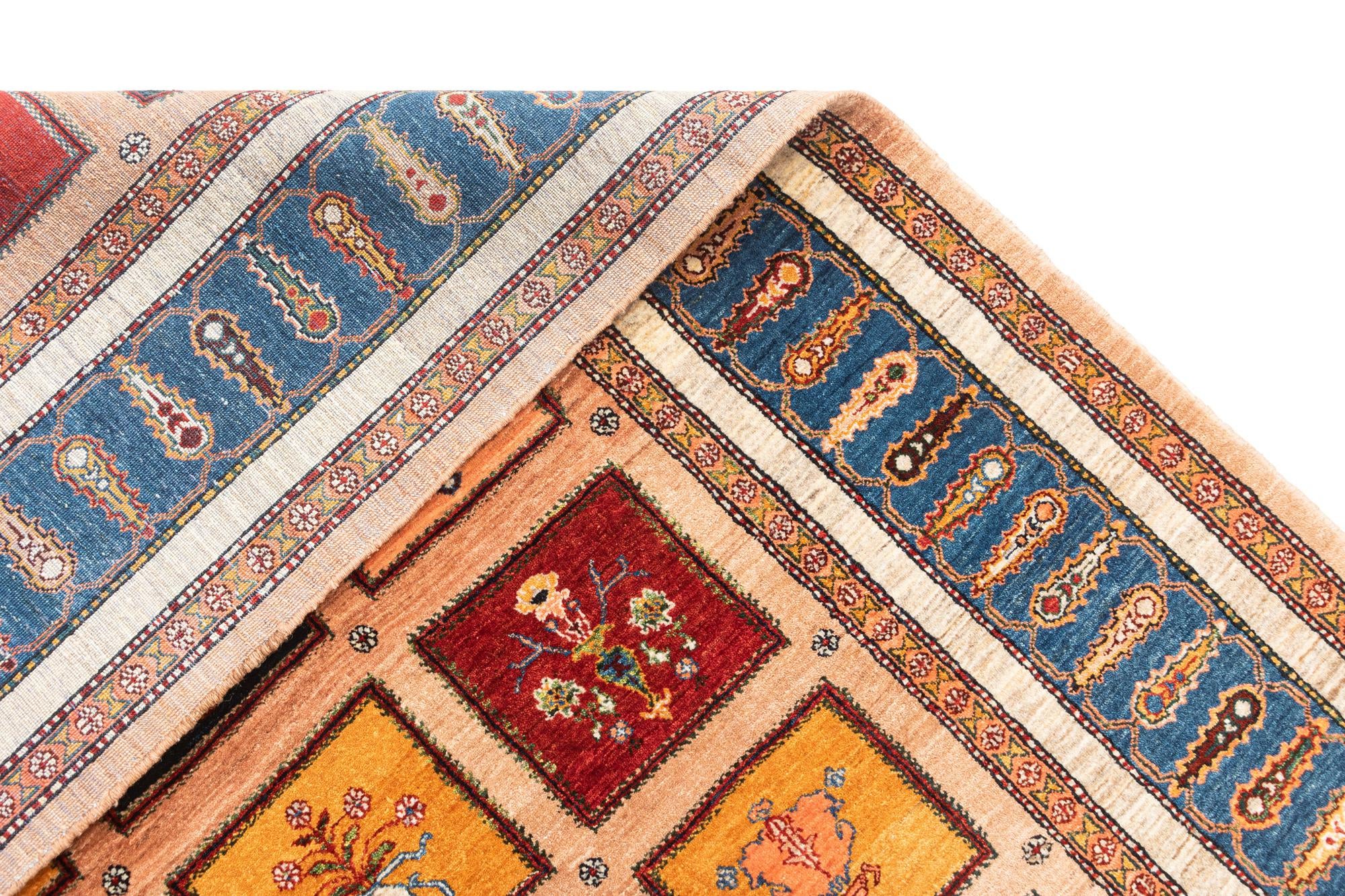 8' 9 x 11' 5 Hand Knotted Luribaft Rug