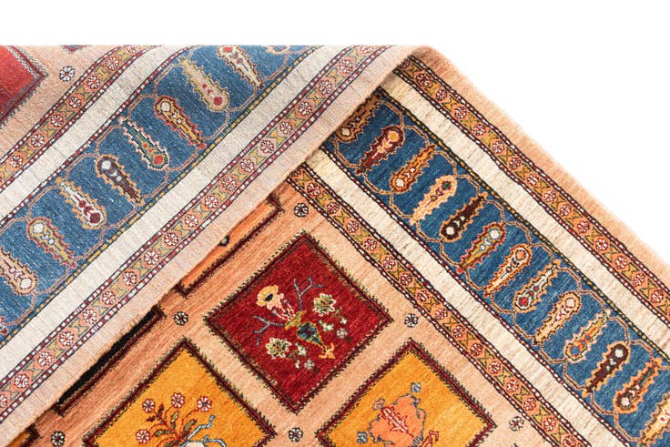 Detail image of 8' 9 x 11' 5 Hand Knotted Luribaft Rug