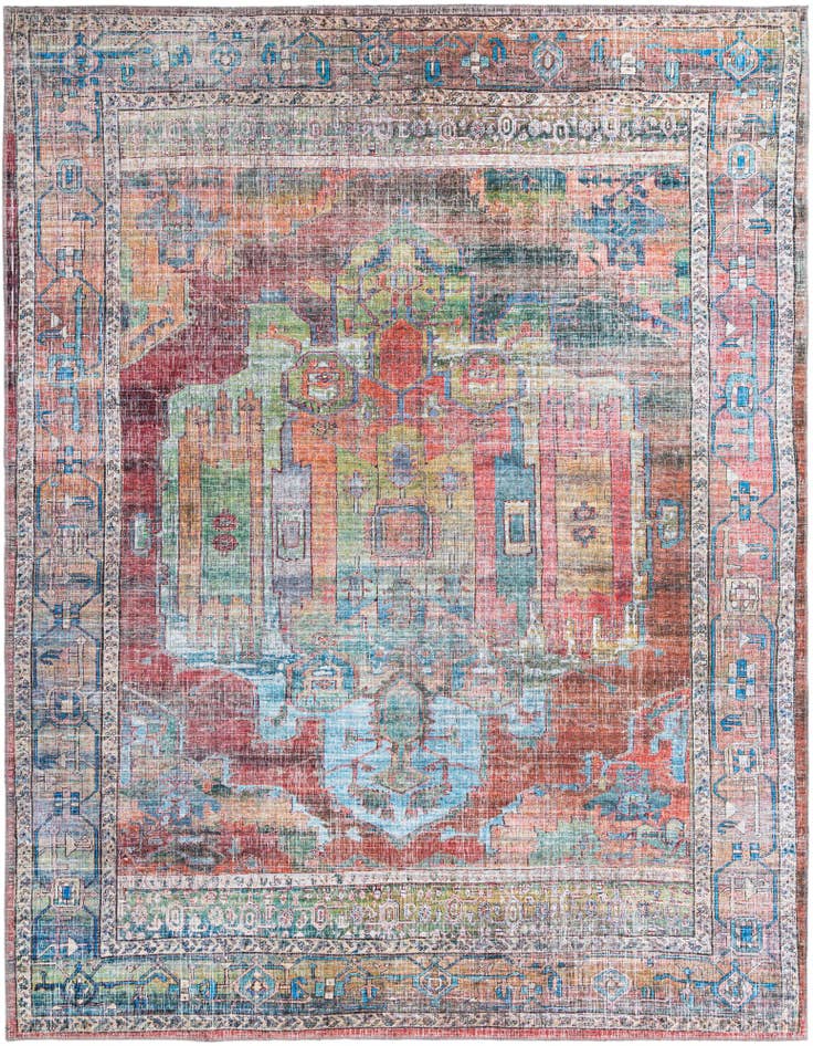 Detail image of 9' 2 x 12' Washable Maahru Rug