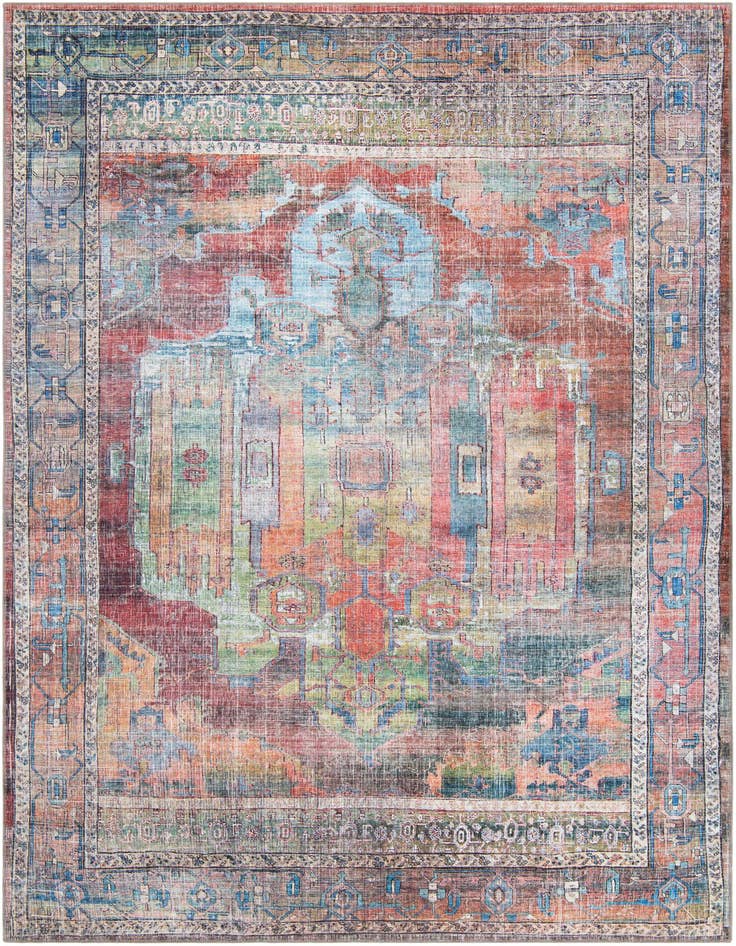 Detail image of 7' 10 x 11' Washable Maahru Rug