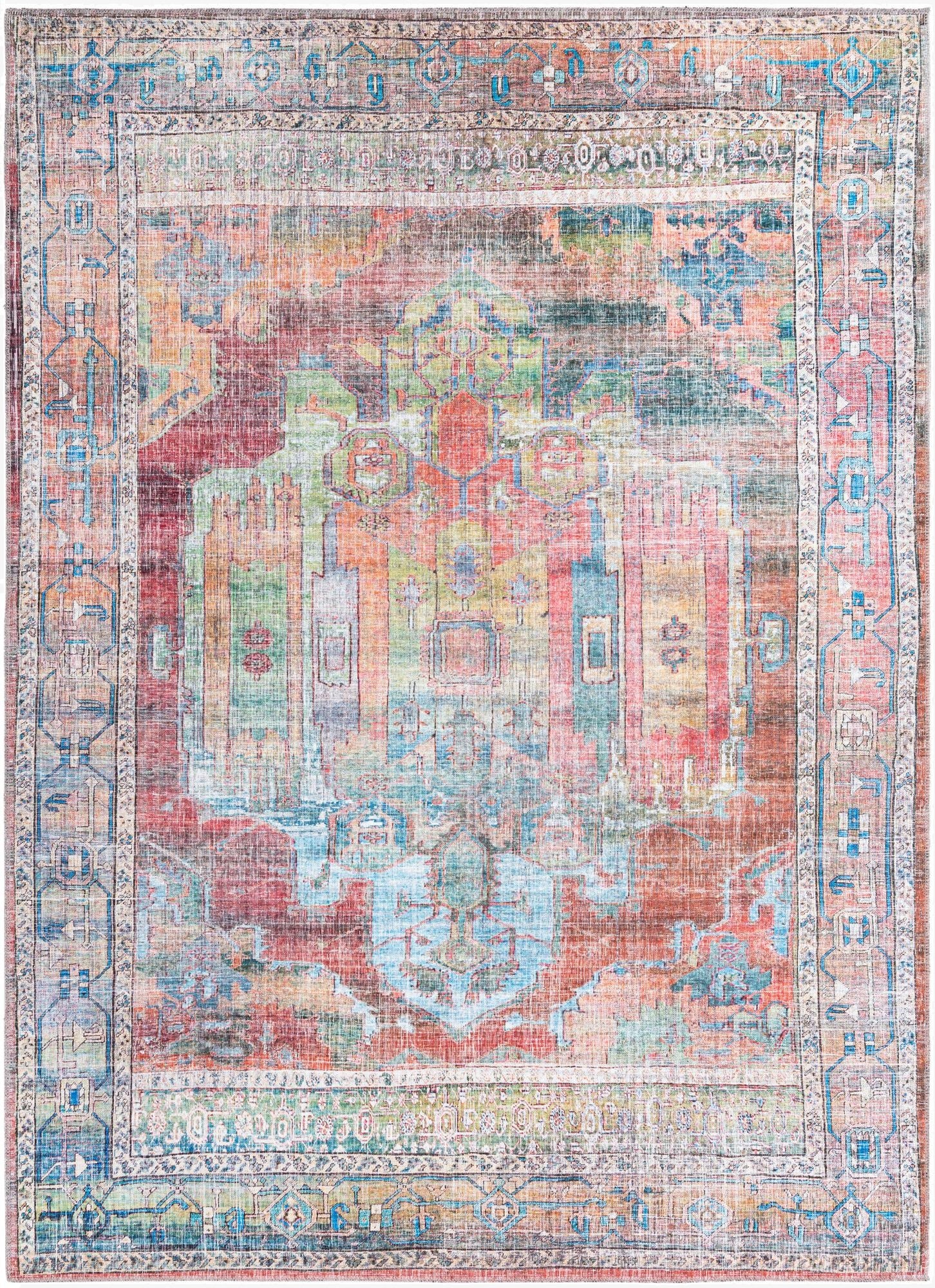 Primary image  7' 3 x 10'  Washable Maahru Rug