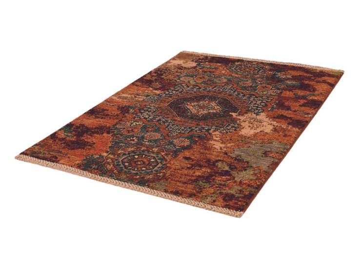 Detail image of 2' 10 x 4' Hand Knotted Mamluk Ziegler Rug