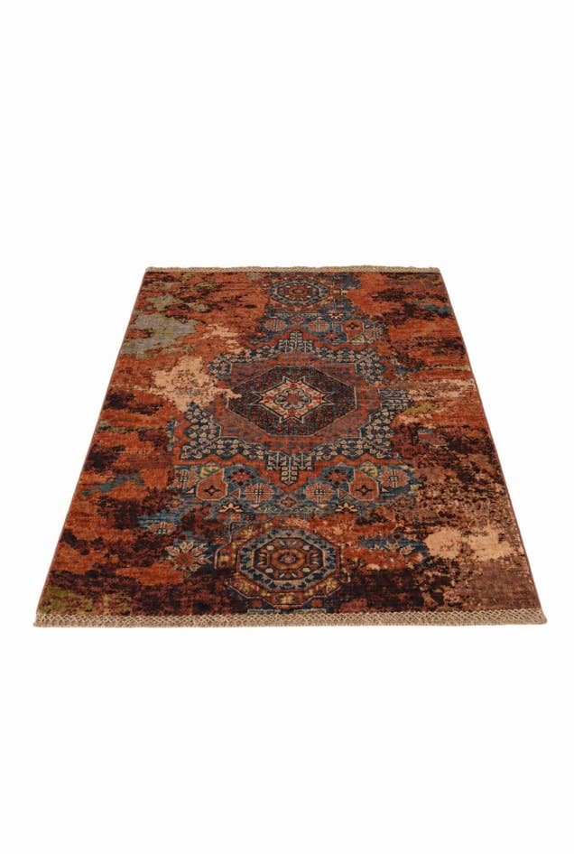 Detail image of 2' 10 x 4' Hand Knotted Mamluk Ziegler Rug