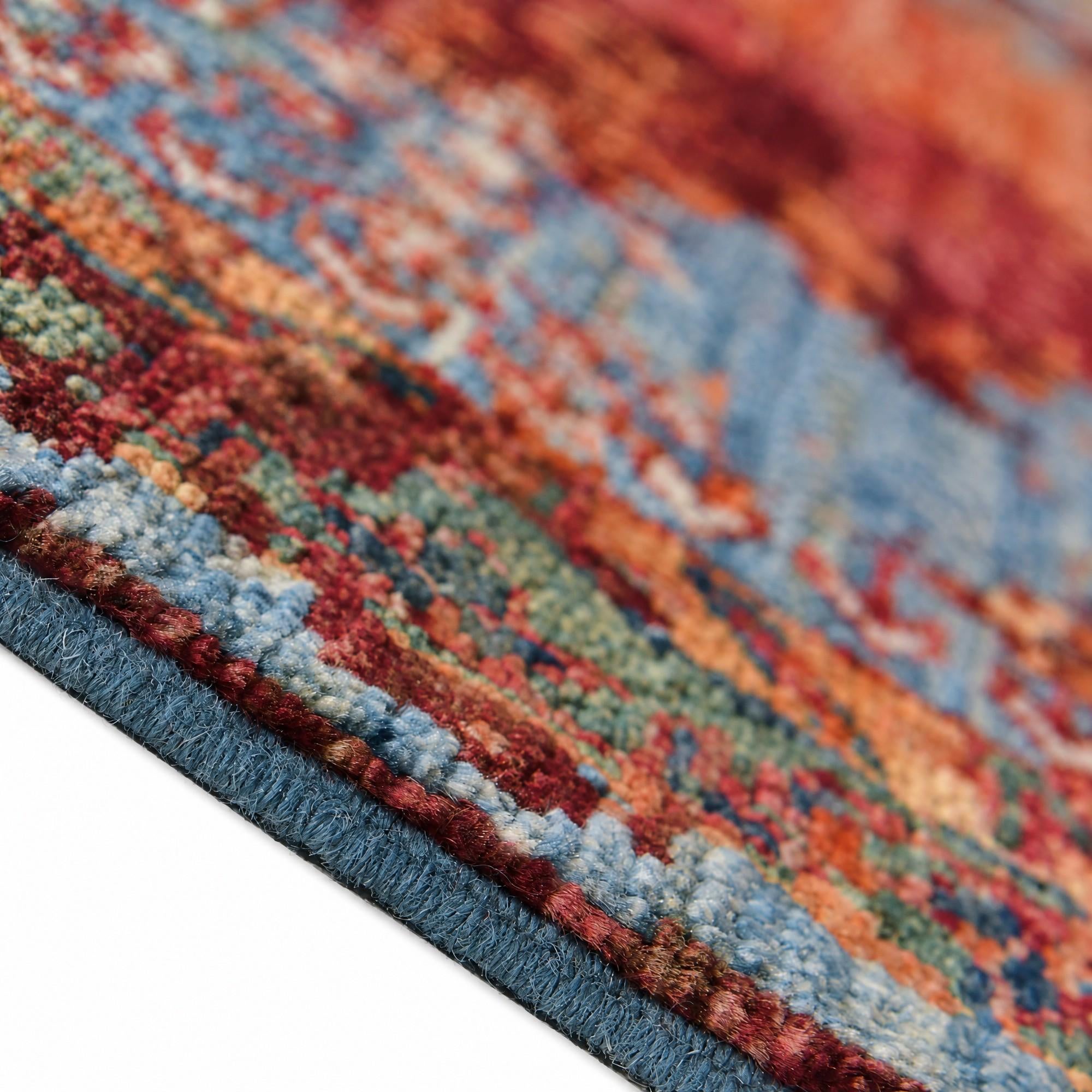 185cm x 250cm Hand Knotted Mamluk Ziegler Rug