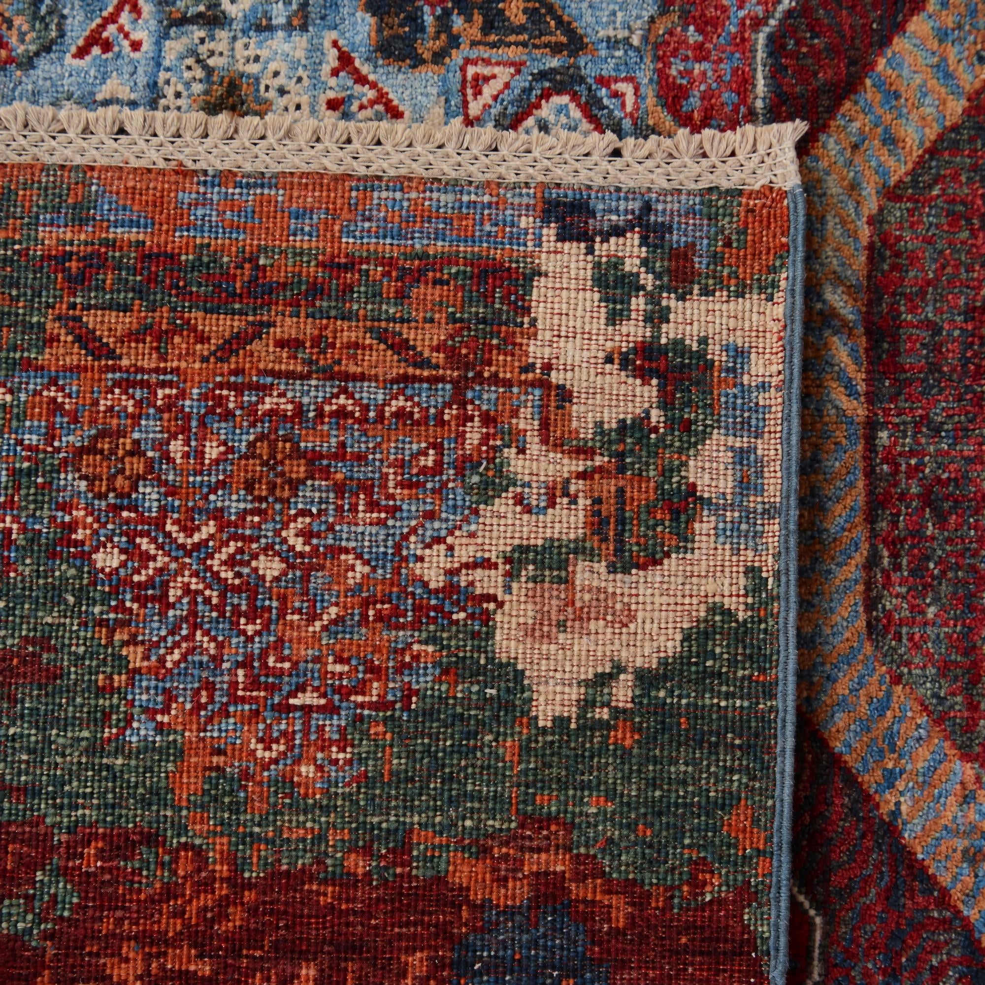 185cm x 250cm Hand Knotted Mamluk Ziegler Rug