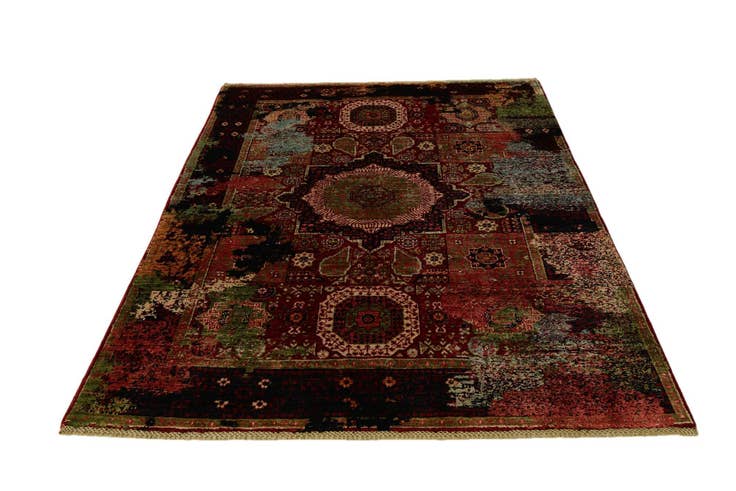 Detail image of 4' 11 x 6' 8 Hand Knotted Mamluk Ziegler Rug