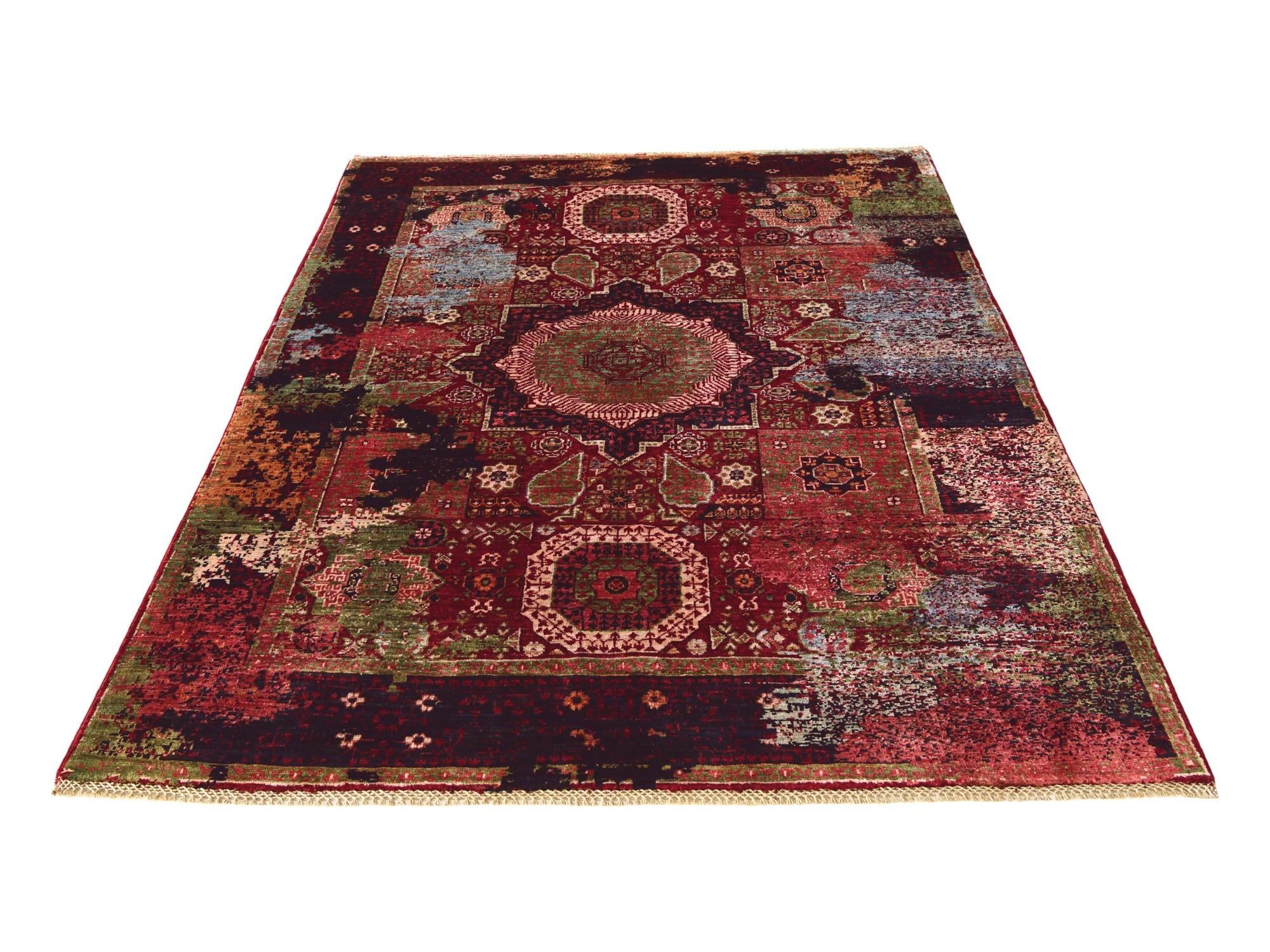 4' 11 x 6' 8 Hand Knotted Mamluk Ziegler Rug