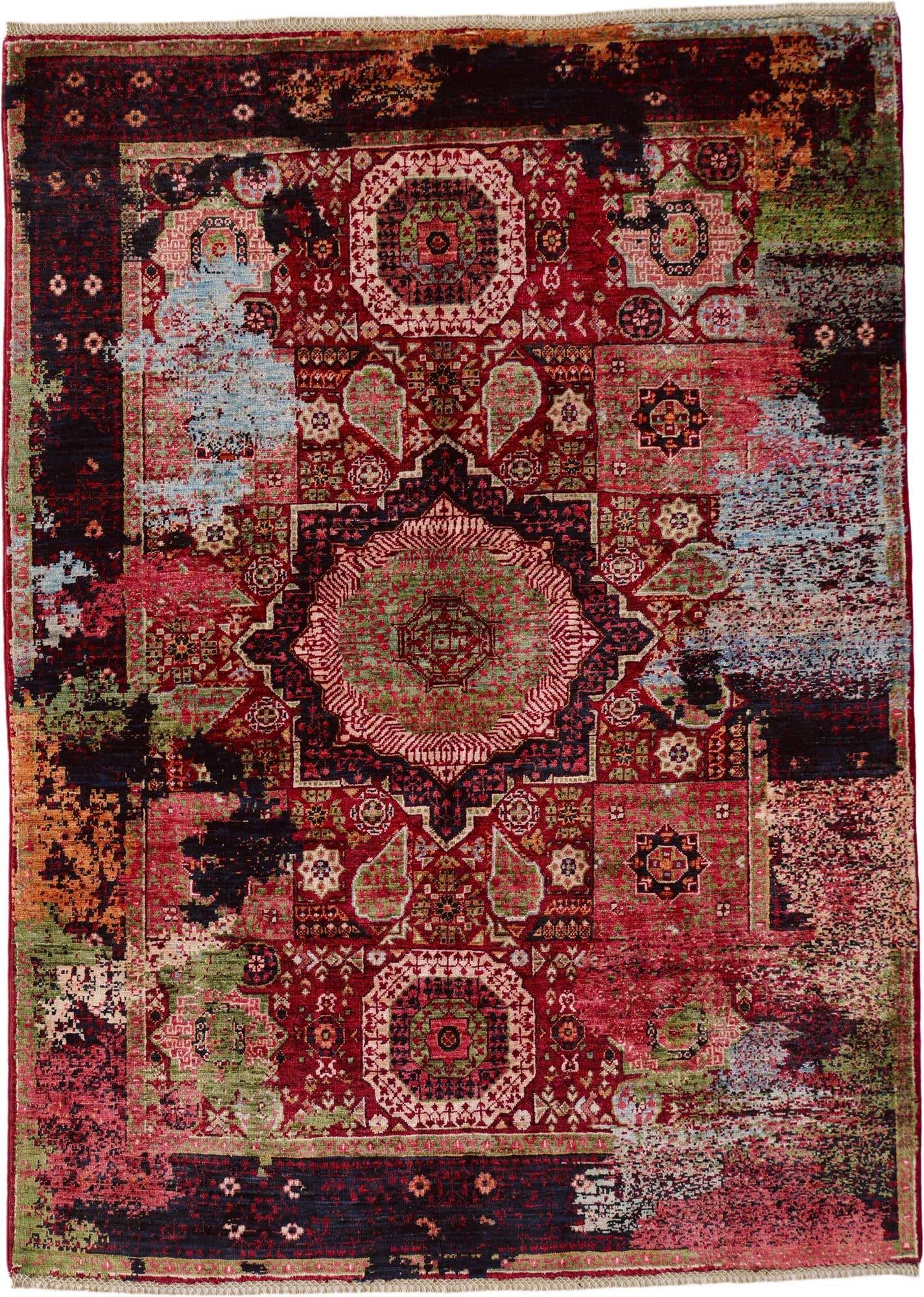 4' 11 x 6' 8 Hand Knotted Mamluk Ziegler Rug