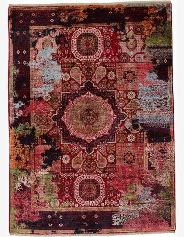 4' 11 x 6' 8 Hand Knotted Mamluk Ziegler Rug