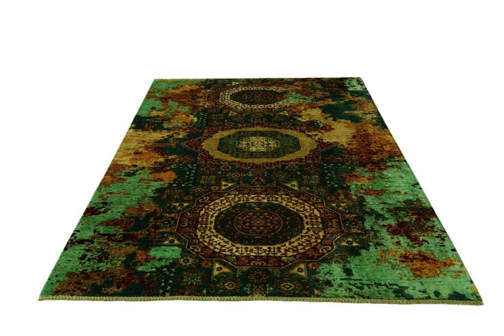 Detail image of 6' 6 x 9' 4 Hand Knotted Mamluk Ziegler Rug