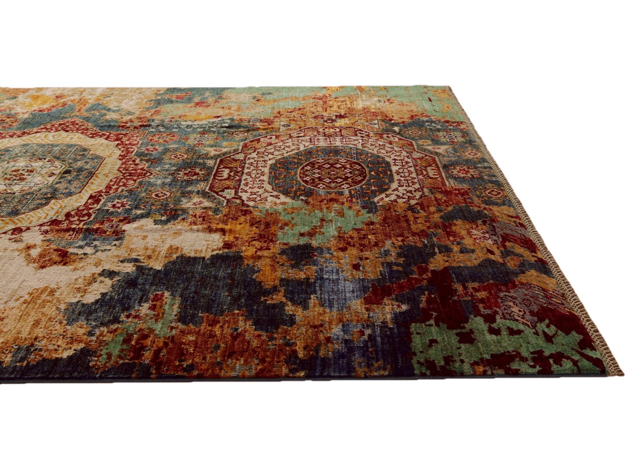 6' 6 x 9' 4 Hand Knotted Mamluk Ziegler Rug