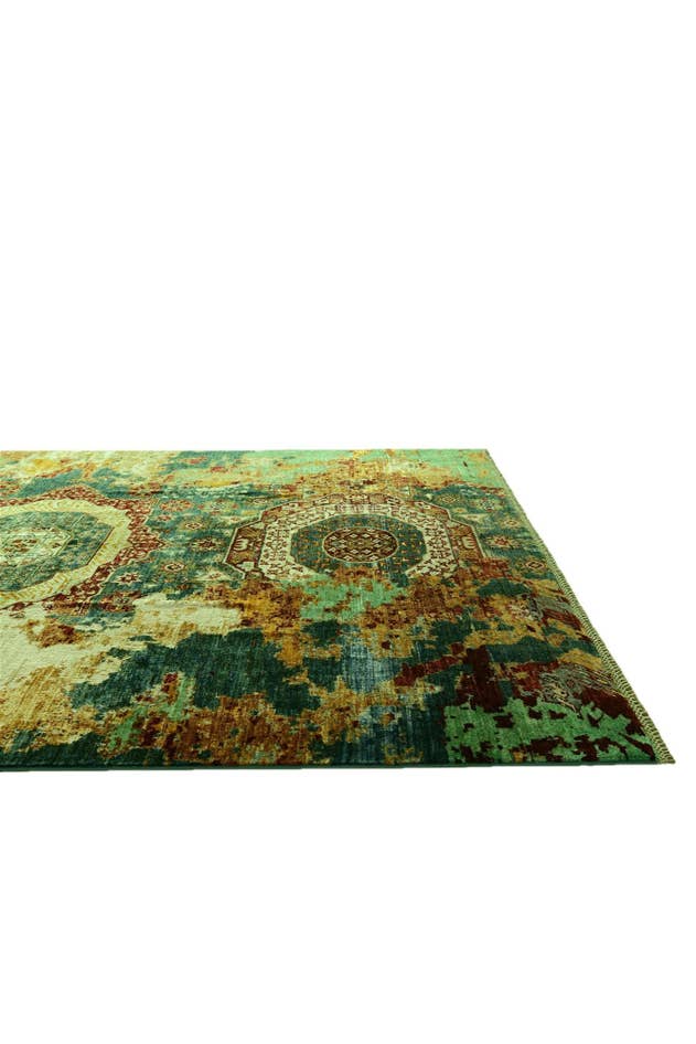 Detail image of 6' 6 x 9' 4 Hand Knotted Mamluk Ziegler Rug