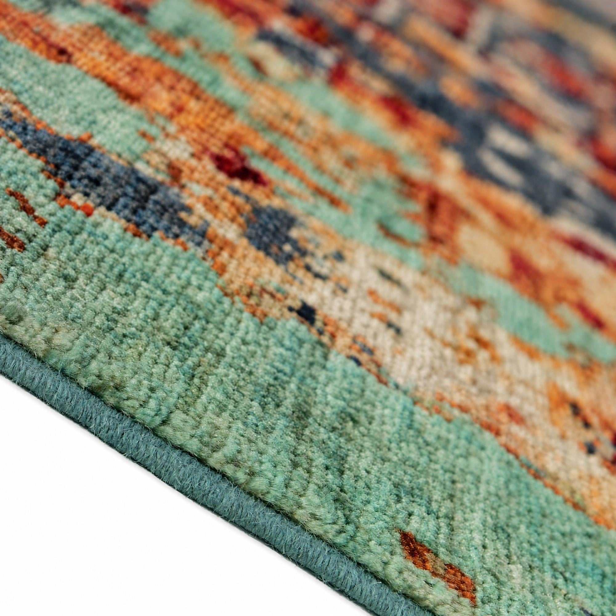 195cm x 285cm Hand Knotted Mamluk Ziegler Rug