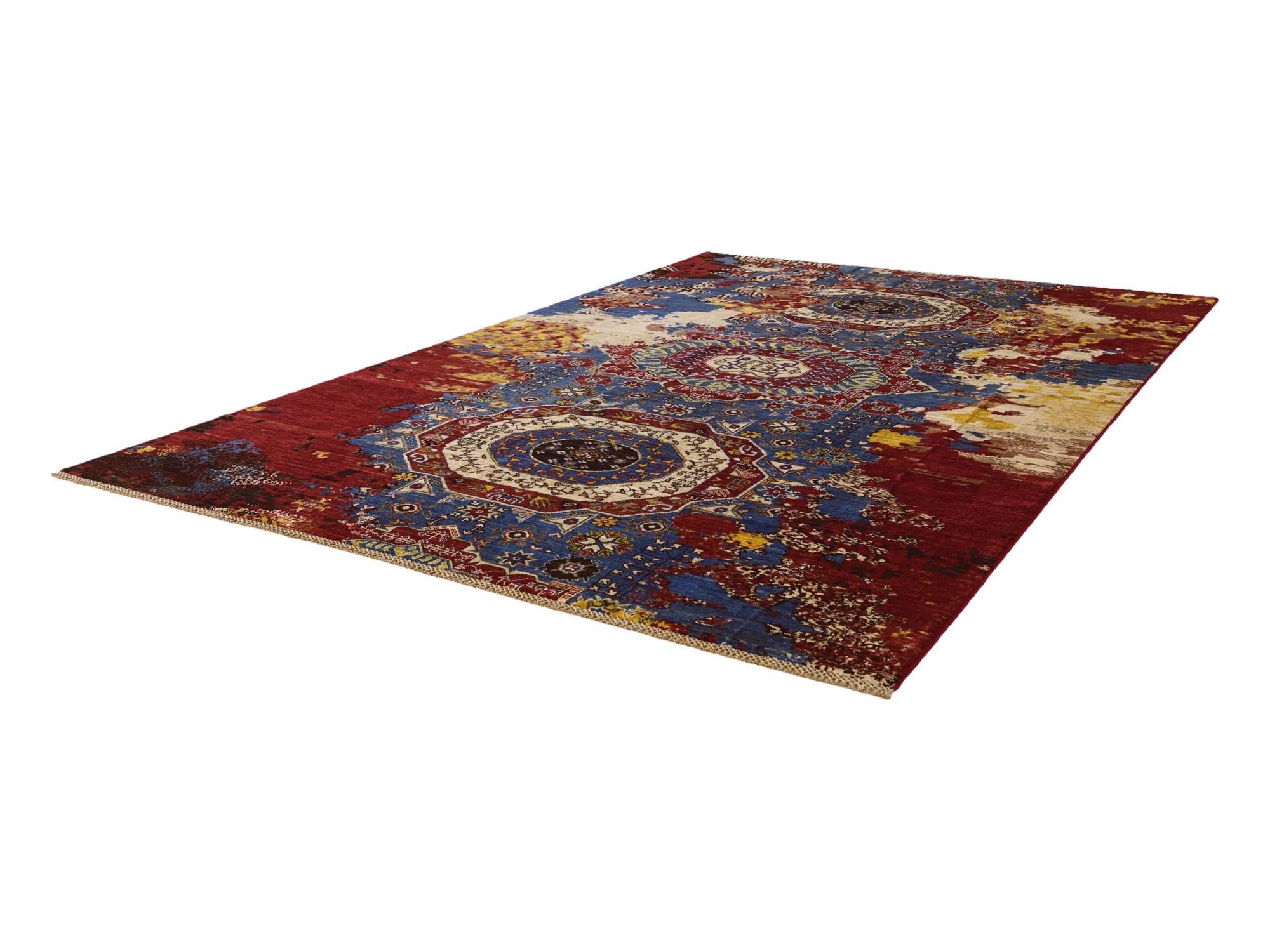 6' 6 x 9' 8 Hand Knotted Mamluk Ziegler Rug