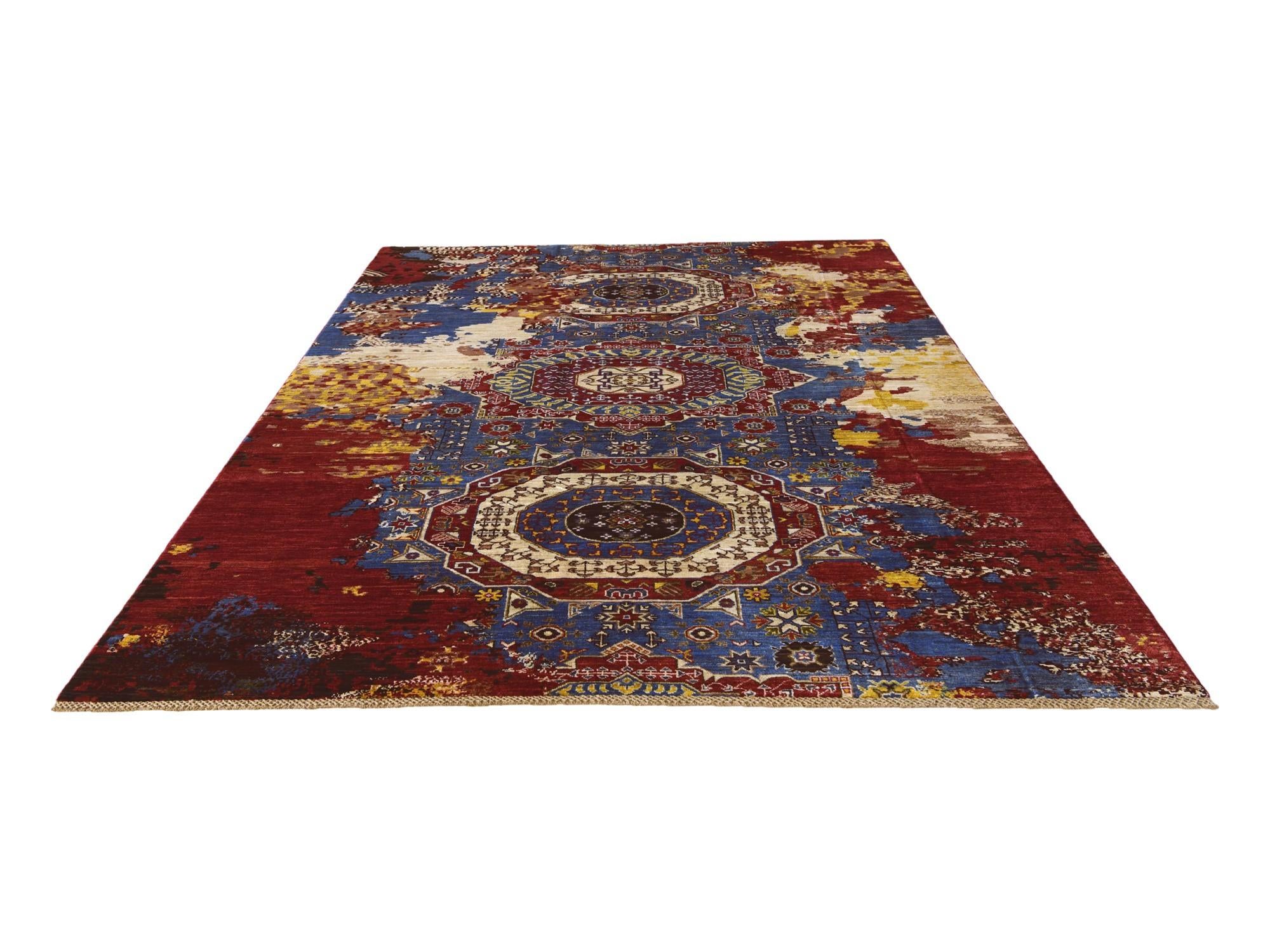 6' 6 x 9' 8 Hand Knotted Mamluk Ziegler Rug