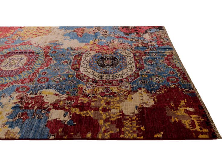 Detail image of 6' 6 x 9' 8 Hand Knotted Mamluk Ziegler Rug