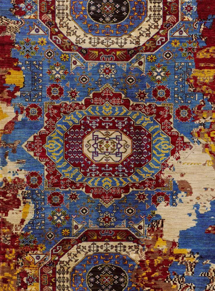 6' 6 x 9' 8 Hand Knotted Mamluk Ziegler Rug
