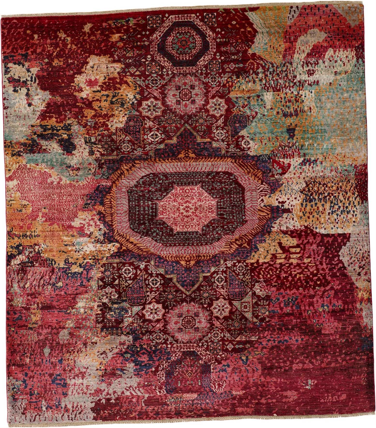 8' 3 x 9' 3 Hand Knotted Mamluk Ziegler Rug