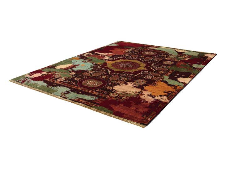 5' 1 x 6' 5 Hand Knotted Mamluk Ziegler Rug