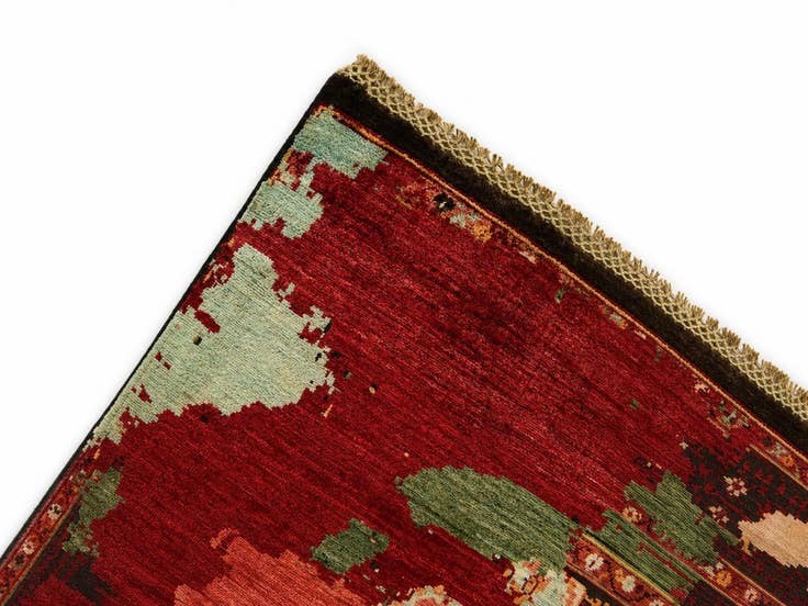 Detail image of 5' 1 x 6' 5 Hand Knotted Mamluk Ziegler Rug