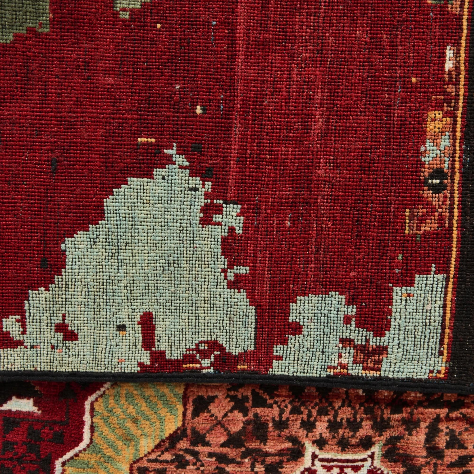 Detail image 9 of 12: 5' 1 x 6' 5 Hand Knotted Mamluk Ziegler Rug