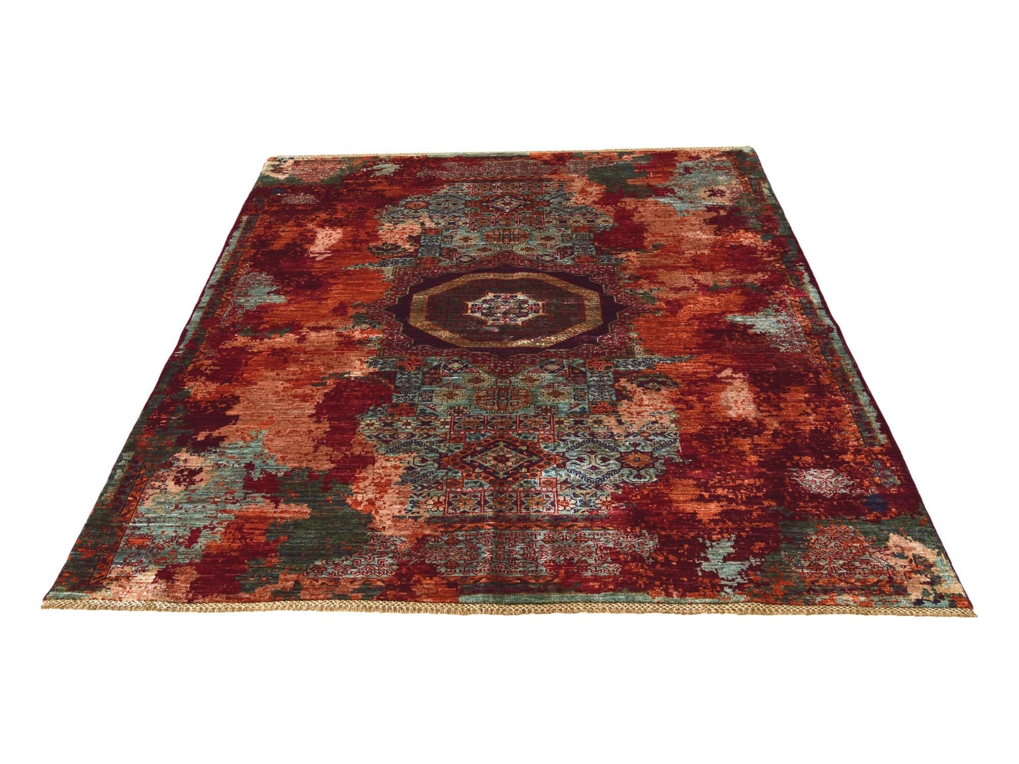 5' 11 x 7' 8 Hand Knotted Mamluk Ziegler Rug