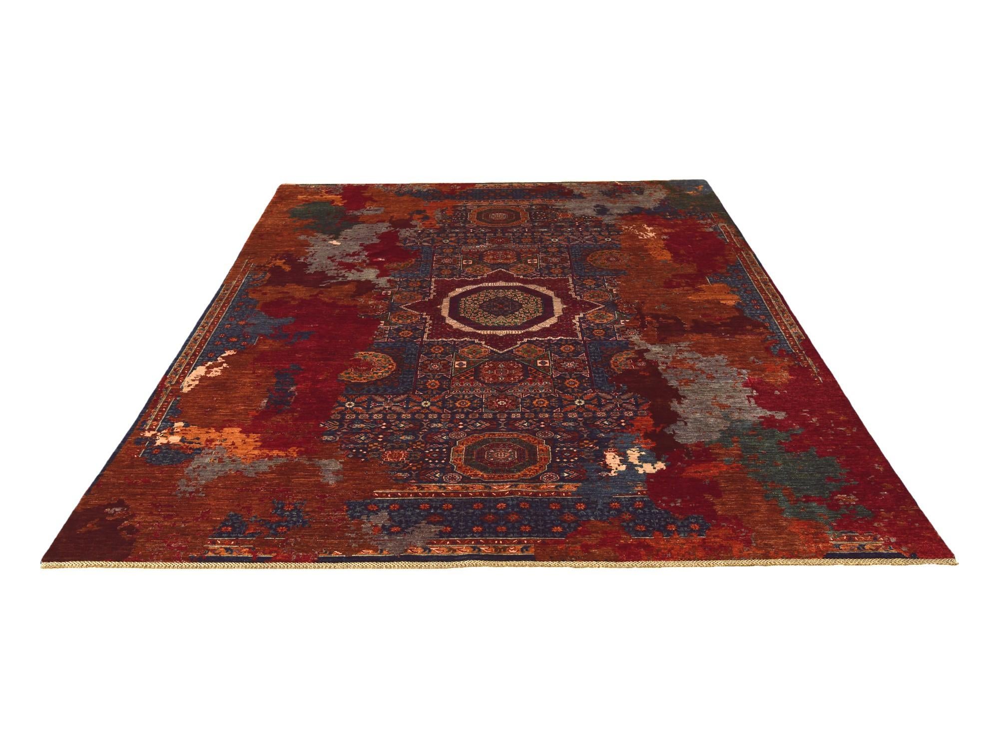 8' 11 x 12' 5 Hand Knotted Mamluk Ziegler Rug