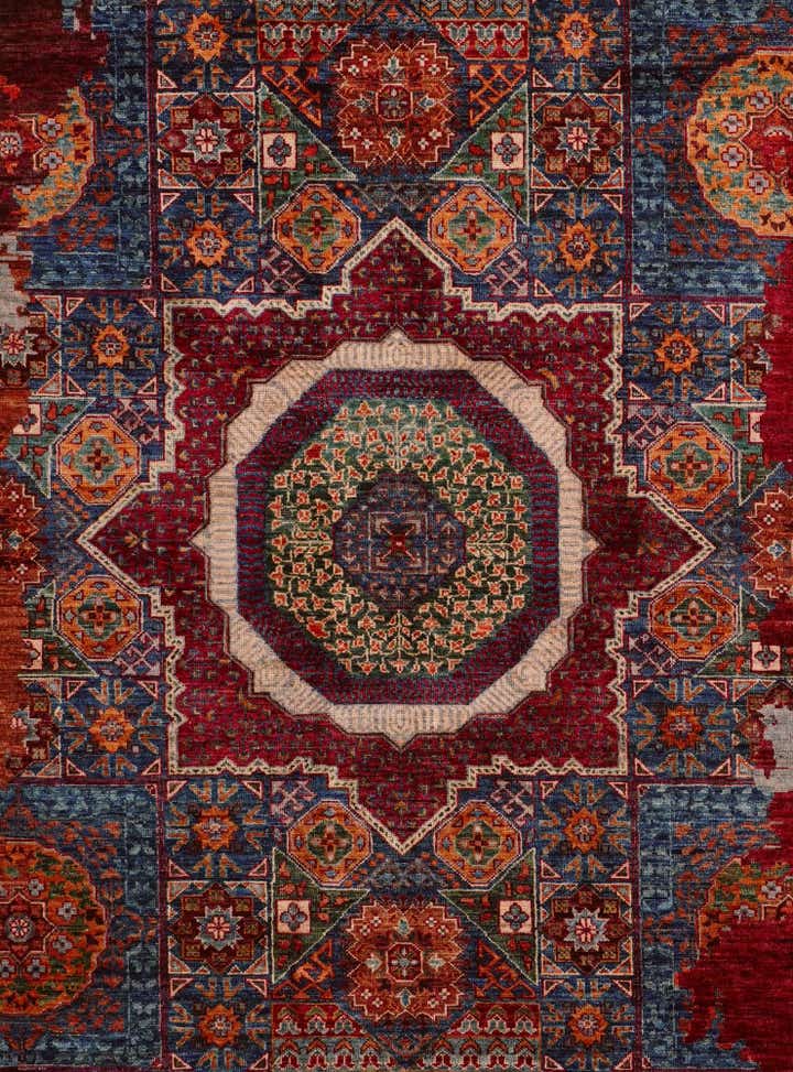 8' 11 x 12' 5 Hand Knotted Mamluk Ziegler Rug