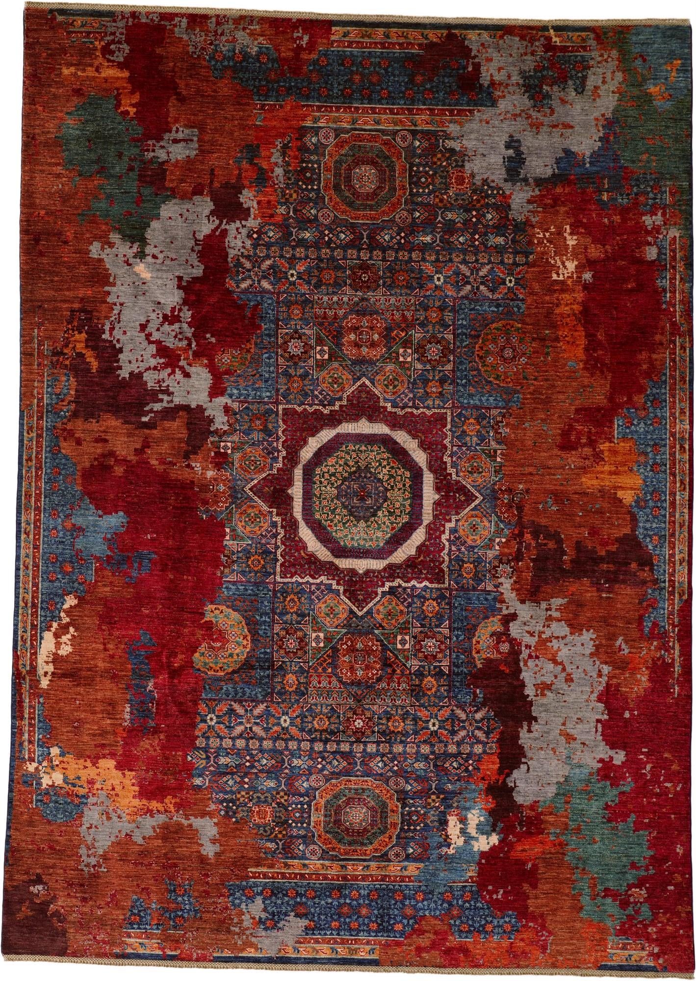 8' 11 x 12' 5 Hand Knotted Mamluk Ziegler Rug