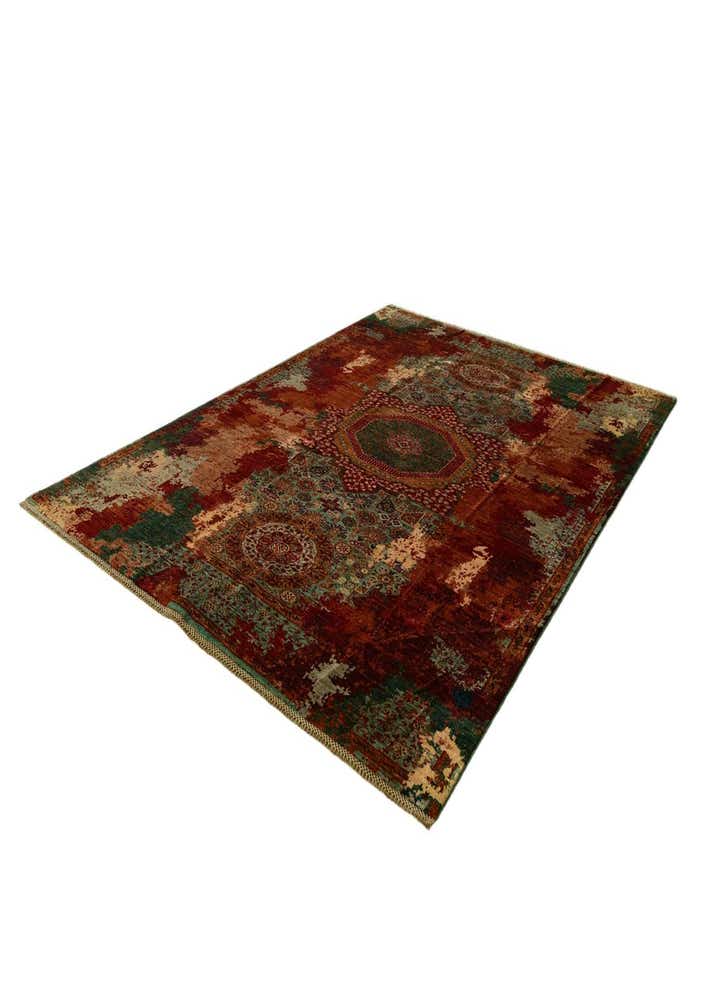 6' 11 x 9' 6 Hand Knotted Mamluk Ziegler Rug