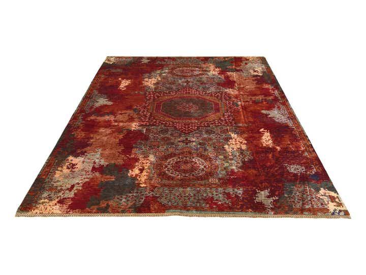 6' 11 x 9' 6 Hand Knotted Mamluk Ziegler Rug