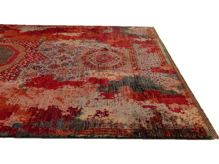 6' 11 x 9' 6 Hand Knotted Mamluk Ziegler Rug