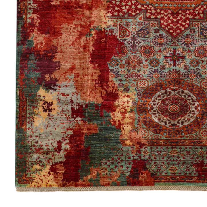 6' 11 x 9' 6 Hand Knotted Mamluk Ziegler Rug