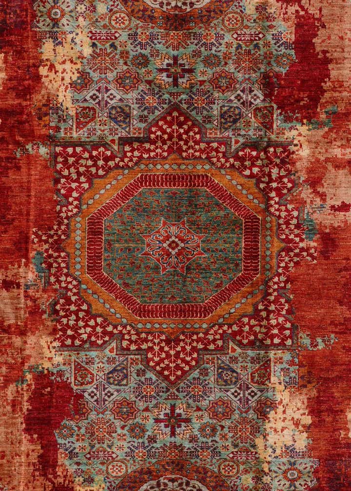 6' 11 x 9' 6 Hand Knotted Mamluk Ziegler Rug