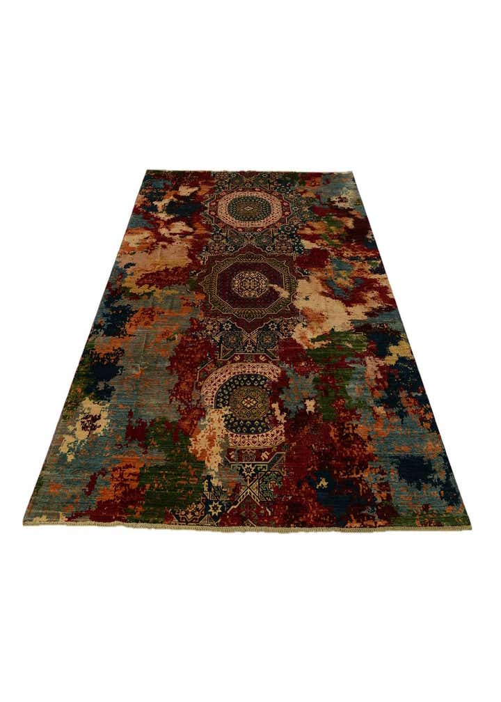 10' x 13' 7 Hand Knotted Mamluk Ziegler Rug