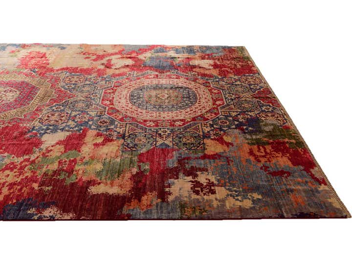 10' x 13' 7 Hand Knotted Mamluk Ziegler Rug