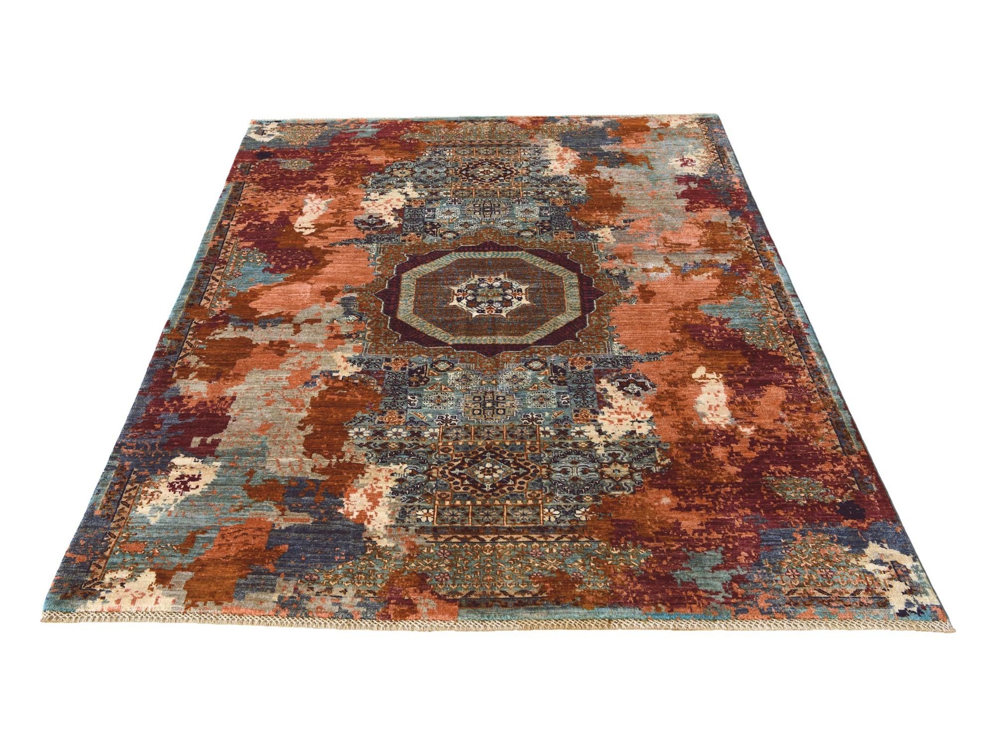 5' 8 x 7' 9 Hand Knotted Mamluk Ziegler Rug