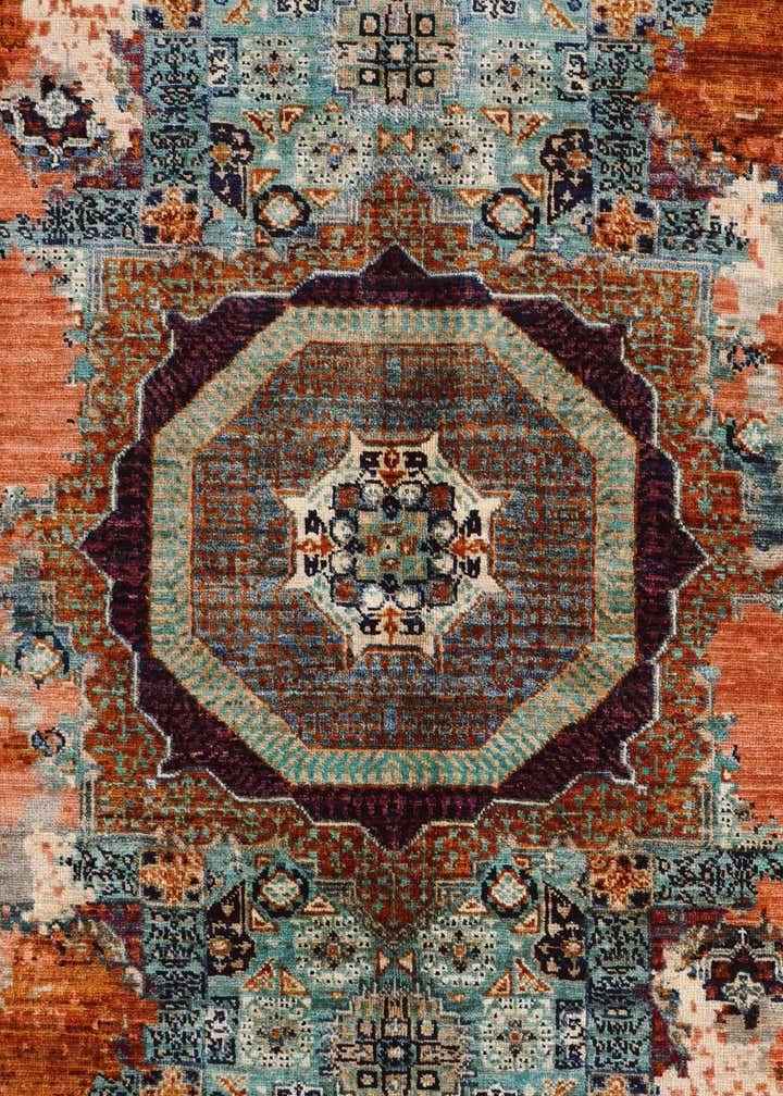 5' 8 x 7' 9 Hand Knotted Mamluk Ziegler Rug