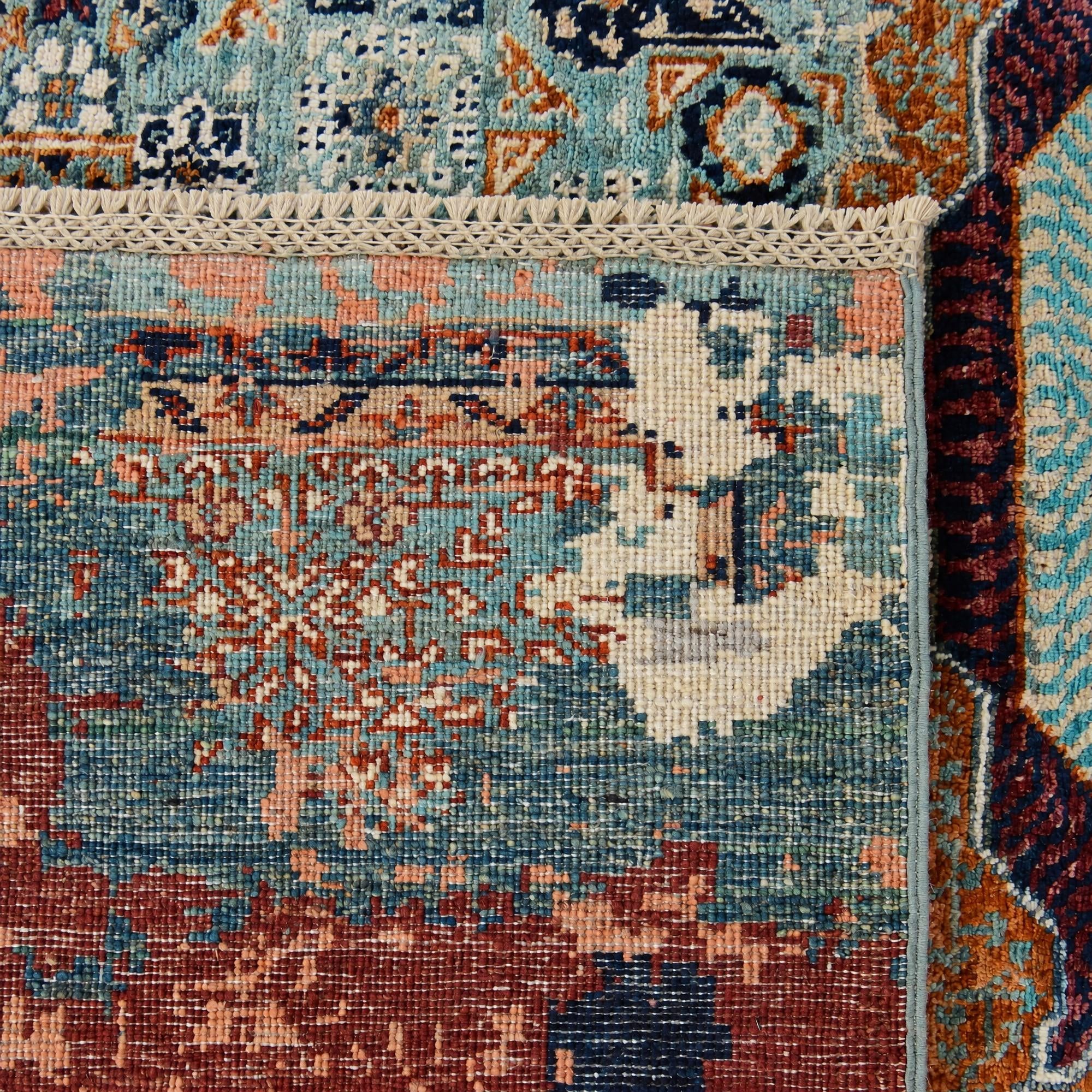 Detail image 12 of 12: 5' 8 x 7' 9 Hand Knotted Mamluk Ziegler Rug