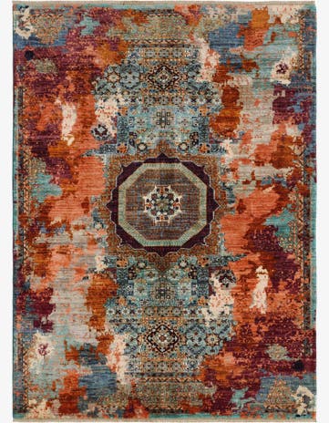 5' 8 x 7' 9 Hand Knotted Mamluk Ziegler Rug