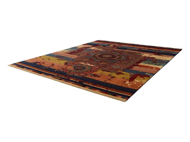 Detail image of 8' 5 x 9' 11 Hand Knotted Mamluk Ziegler Rug