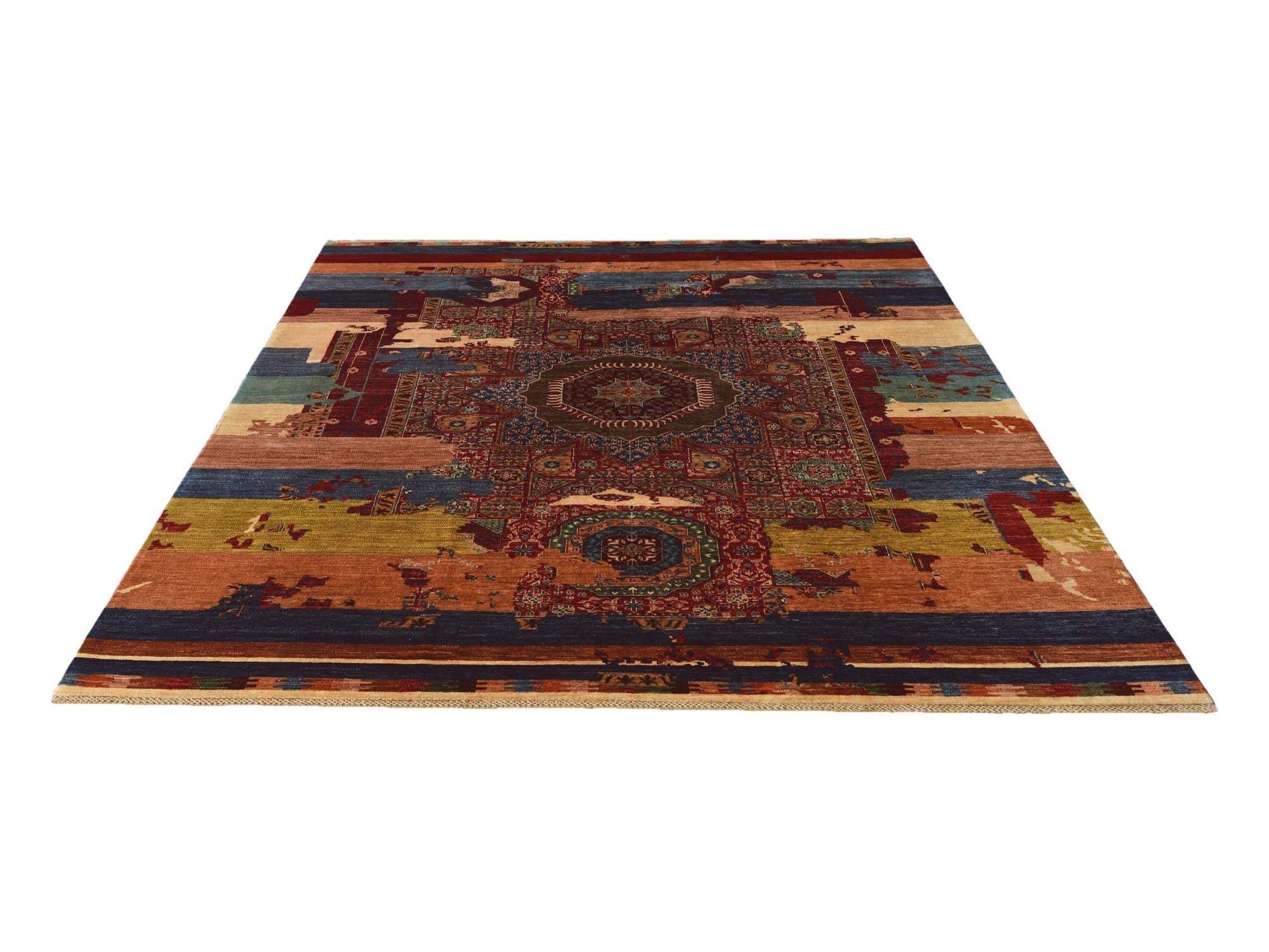 8' 5 x 9' 11 Hand Knotted Mamluk Ziegler Rug