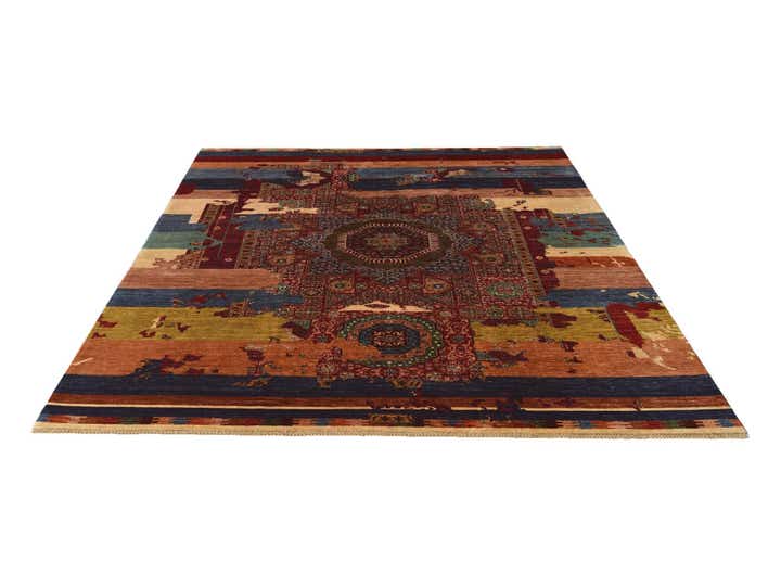 8' 5 x 9' 11 Hand Knotted Mamluk Ziegler Rug