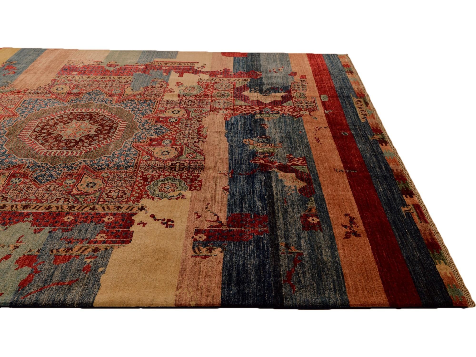 8' 5 x 9' 11 Hand Knotted Mamluk Ziegler Rug