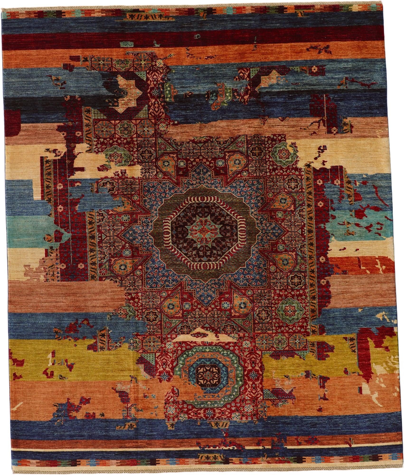 8' 5 x 9' 11 Hand Knotted Mamluk Ziegler Rug
